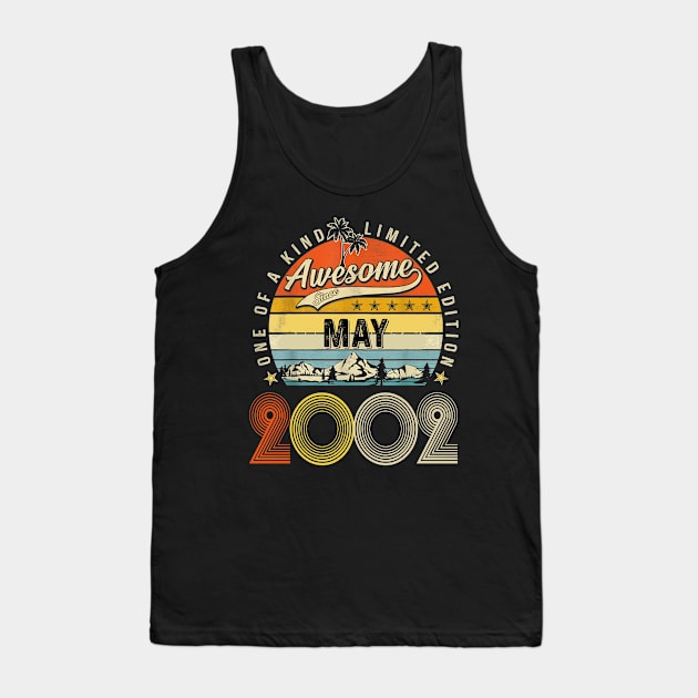 Awesome Since May 2002 Vintage 21st Birthday Tank Top by Centorinoruben.Butterfly